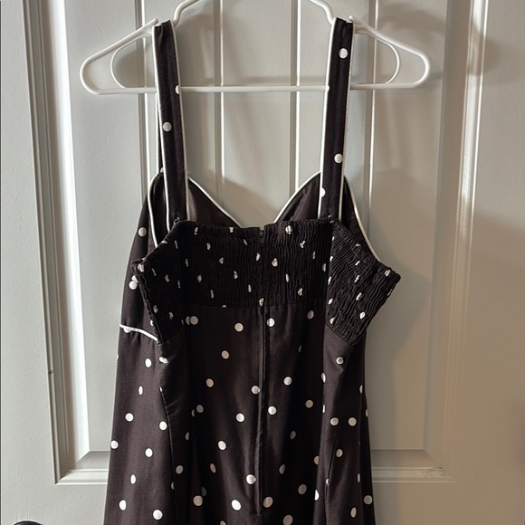 Madison Leigh Brown and White Spaghetti Strap Sundress - Picture 7 of 8